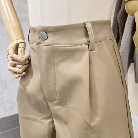 레더 버뮤다 팬츠