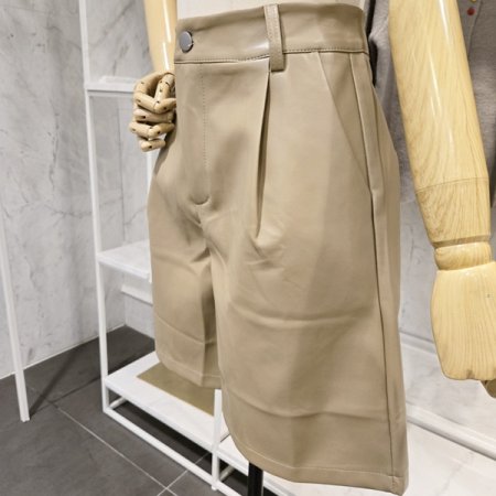 레더 버뮤다 팬츠