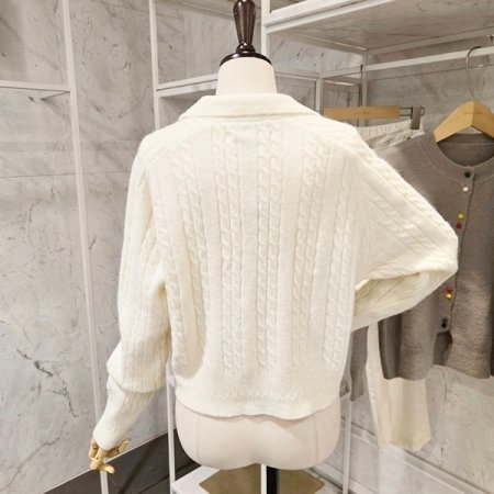 카라 꽈배기 투웨이 가디건