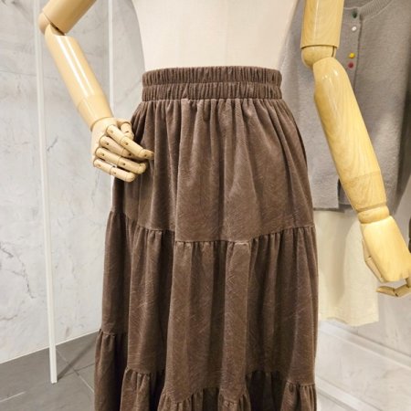 레이스 디테일 스커트