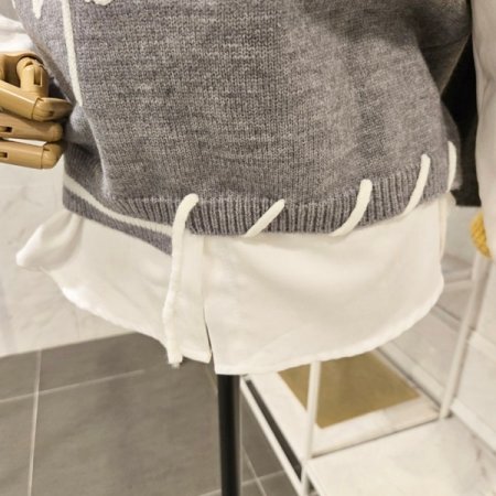 무지 셔츠 니트 베스트 세트