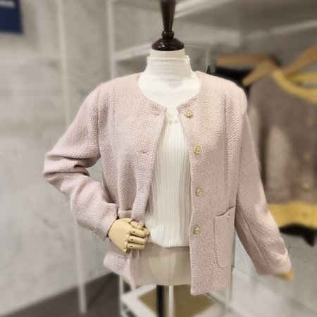 금장 스프링 트위드 자켓