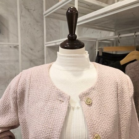 금장 스프링 트위드 자켓