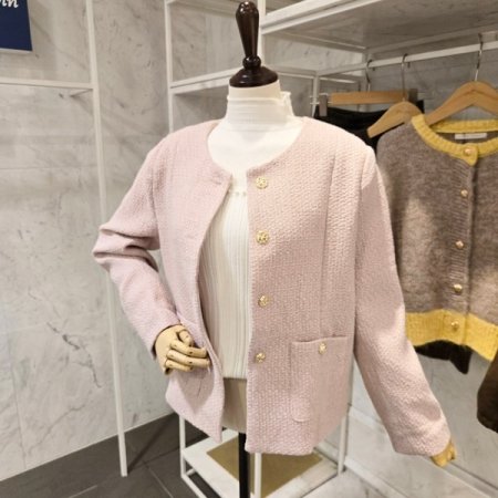 금장 스프링 트위드 자켓