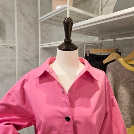 언발 컬러 셔츠