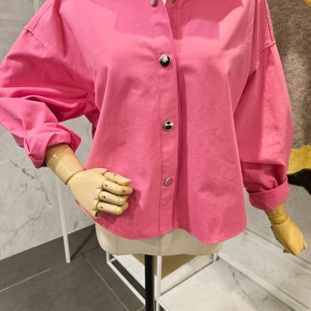 언발 컬러 셔츠