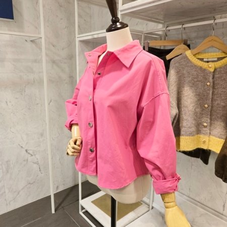 언발 컬러 셔츠