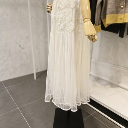 로즈 샤 밴딩 스커트