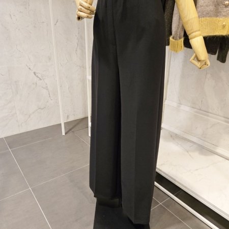 풀 밴딩 와이드 슬랙스