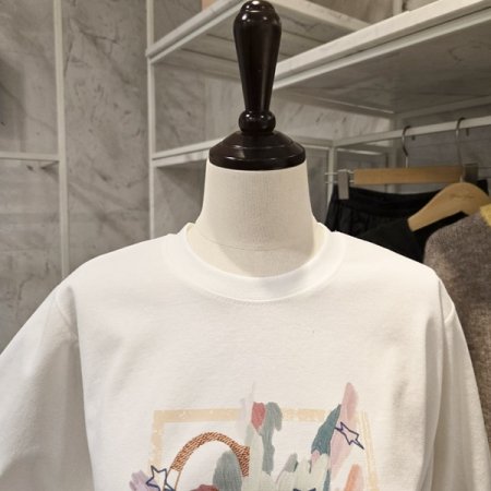 프린팅 라운드넥 티셔츠