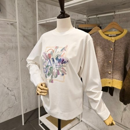 프린팅 라운드넥 티셔츠