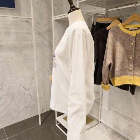 프린팅 라운드넥 티셔츠