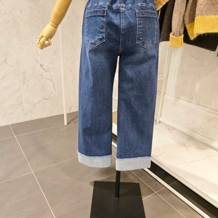 롤업 데님 팬츠