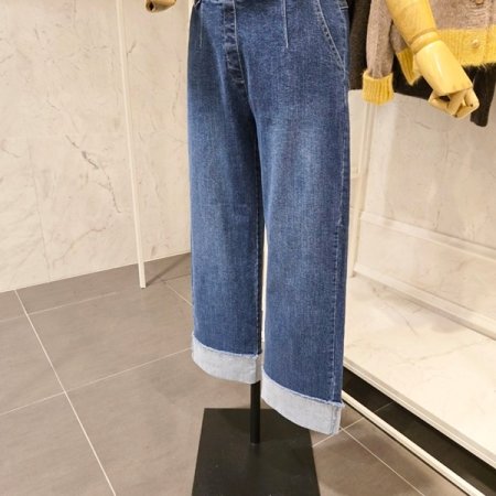 롤업 데님 팬츠