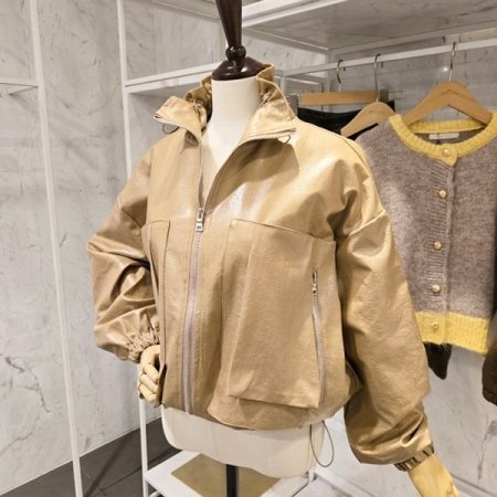 빅포켓 루즈핏 스트링 점퍼