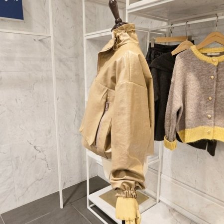 빅포켓 루즈핏 스트링 점퍼