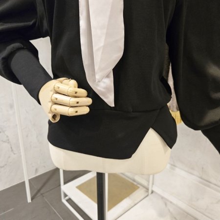 시스루 레이스 블라우스