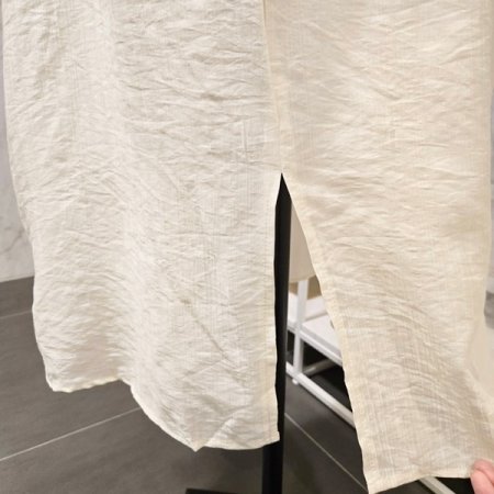 허리 끈 롱 원피스