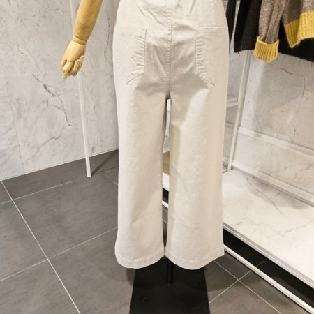 베이직 와이드팬츠 벨트 세트