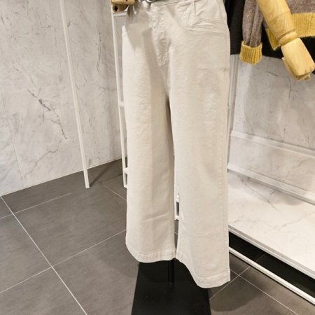 베이직 와이드팬츠 벨트 세트