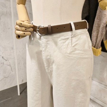 베이직 와이드팬츠 벨트 세트