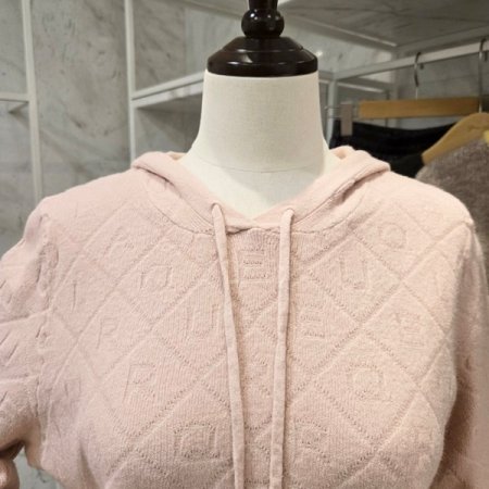 알파벳 후드 니트