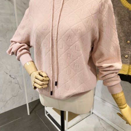 알파벳 후드 니트