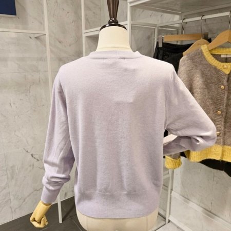 컬러단추 라운드 가디건