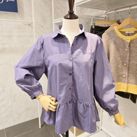 캉캉 셔링 블라우스