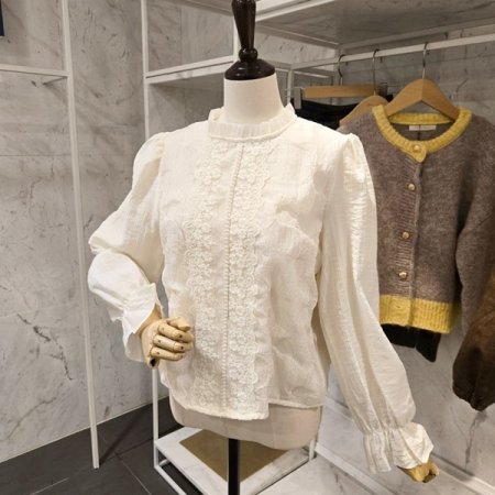 꽃 레이스 블라우스