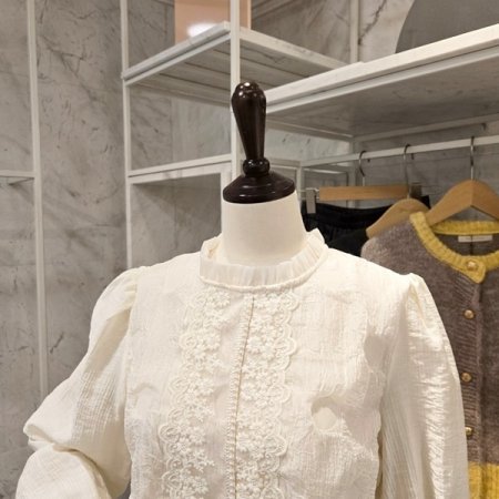 꽃 레이스 블라우스