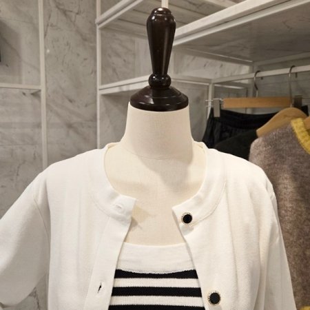 스트라이프 끈탑 가디건 세트