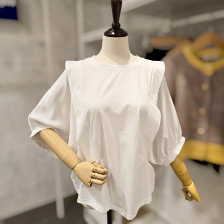 루즈핏 소매배색 티셔츠