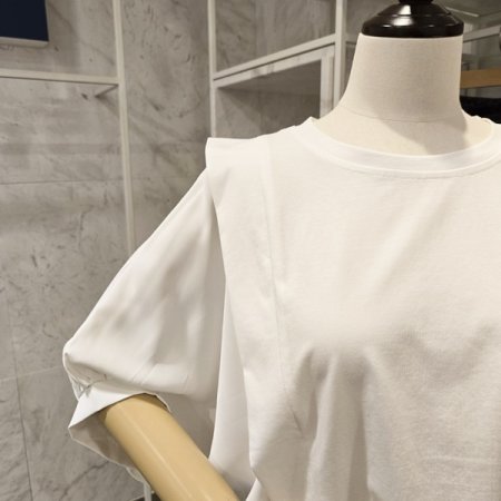 루즈핏 소매배색 티셔츠