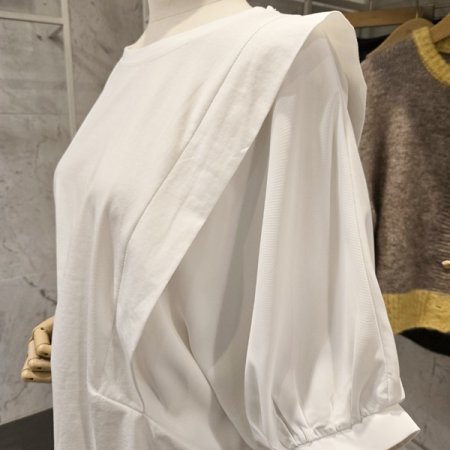 루즈핏 소매배색 티셔츠