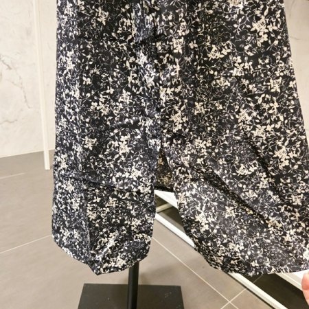 허리 끈 플라워 원피스