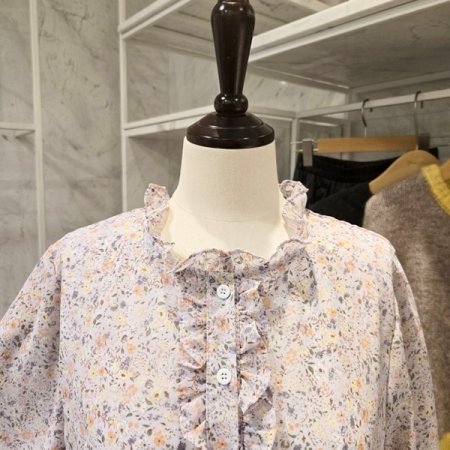 프릴 플라워 스트링 원피스