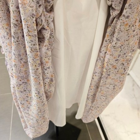 프릴 플라워 스트링 원피스