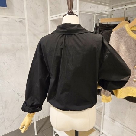 숏 스트링 야상 점퍼