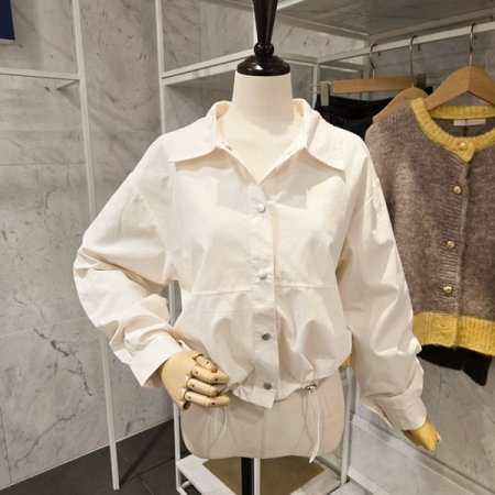 숏 스트링 야상 점퍼