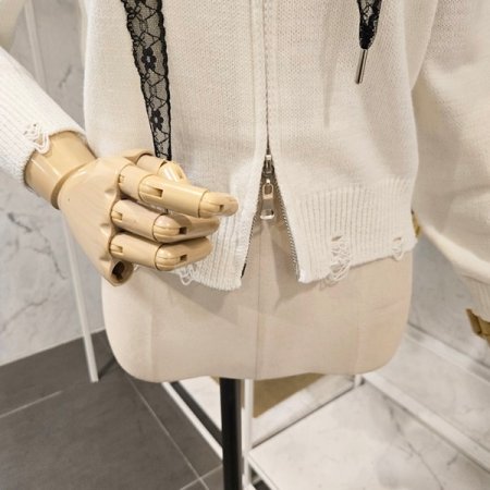 레이스끈 투웨이 가디건