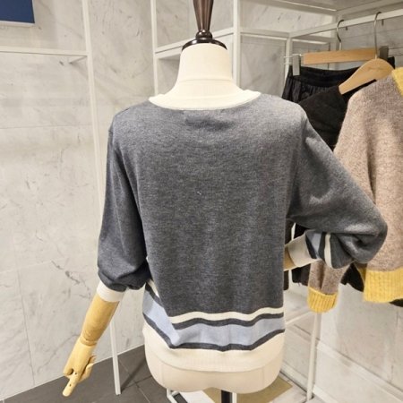 스마일 토글단추 가디건