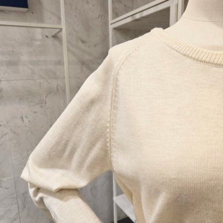 레이스 배색 라운드넥 가디건