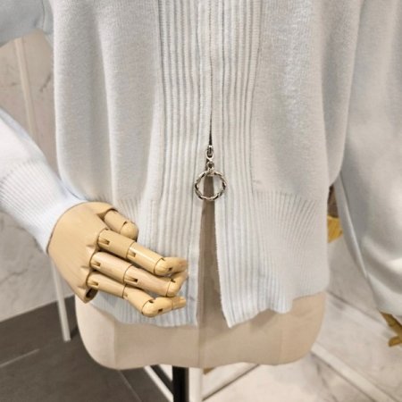 카라 투웨이 집업 가디건