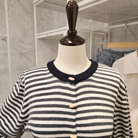 베이직 줄무늬 가디건