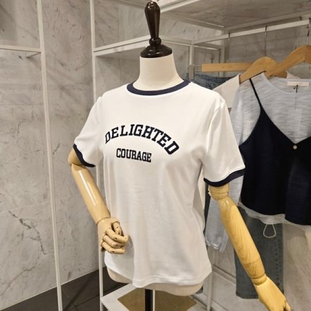 레터링 반팔 티셔츠