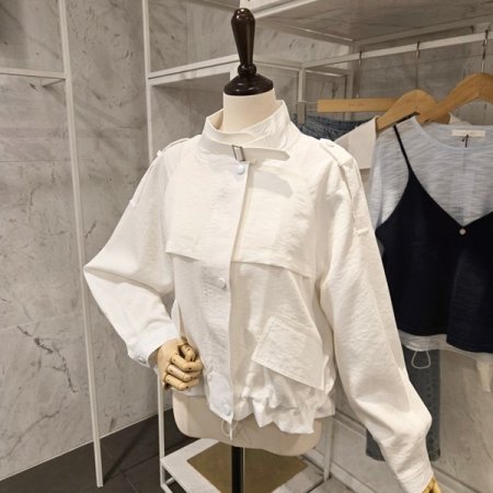 포켓 루즈핏 야상점퍼