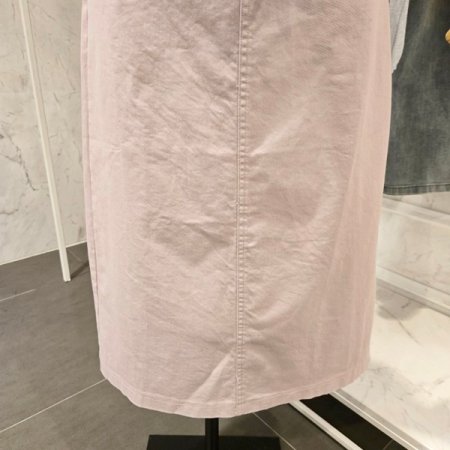 레이스 끈 뒷트임 스커트