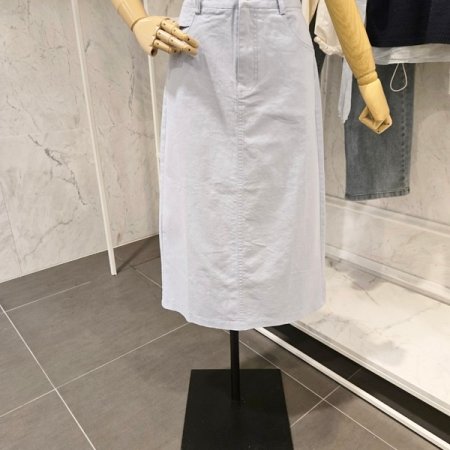 레이스 끈 뒷트임 스커트