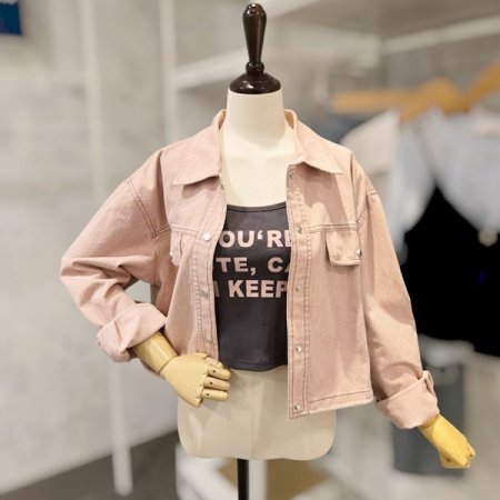 끈 탑 스트링 자켓 세트